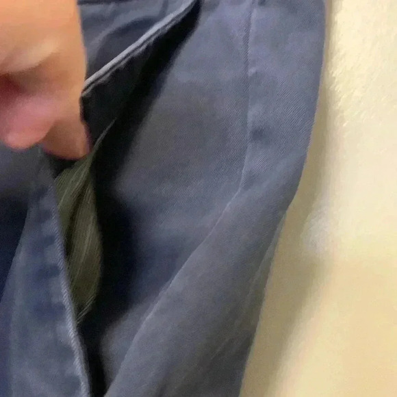 Banana Republic Emerson Chino  Pants 100% Cotton Dark Blue EUC - Picture 5 of 14